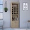 Tuhome Beijing Kava Bar Cabinet, Double Door, Two Shelves, Sixteen Built-in Wine Rack, Light Pine MLR7885 - alternate 7